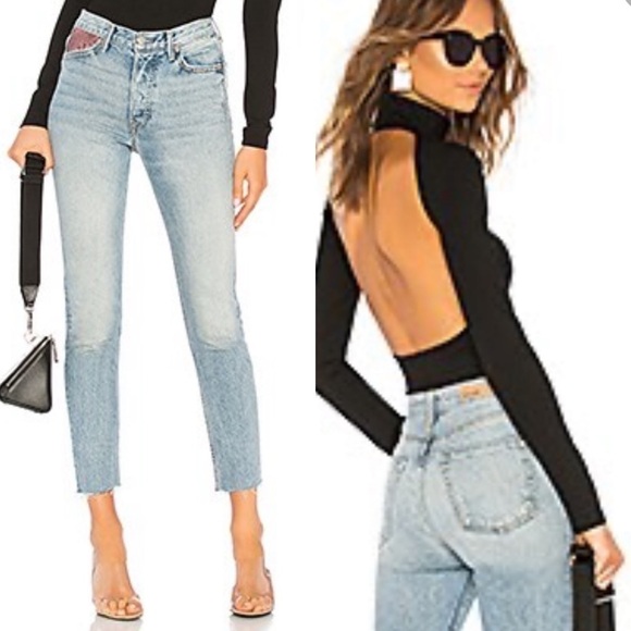 GRLFRND Denim - GRLFRND Karolina High-Rise in Zoned out